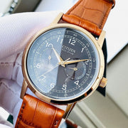  Shop Authentic Citizen Eco Drive Multi Function Day & Date Black Dial Brown Leather Strap Watch For Men - AO9003-08E - Luxxuri