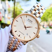  Shop Authentic Mido Baroncelli Automatic White Dial Two Tone Steel Strap Watch For Women - M8600.9.N6.1 - Luxxuri
