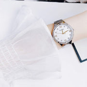  Shop Authentic Bulova Crystal Collection Mother of Pearl Dial Silver Steel Strap Watch for Women - 96L263 - Luxxuri