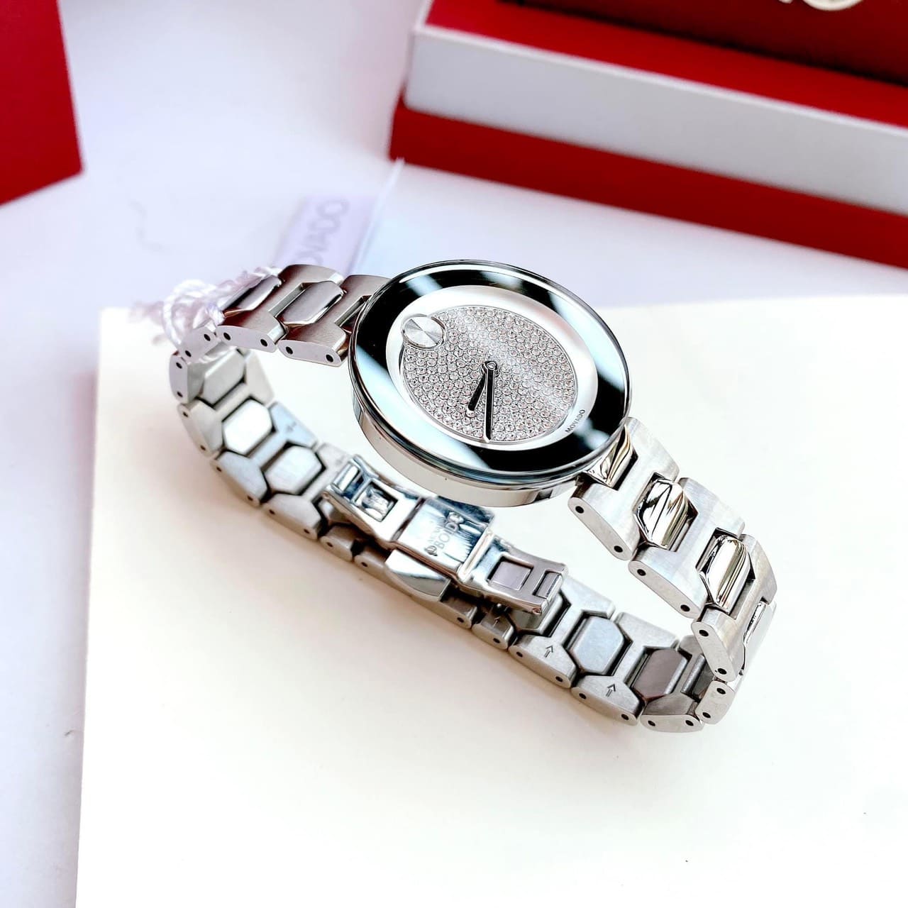  Shop Authentic Movado Bold Silver Dial Silver Steel Strap Watch For Women - 3600567 - Luxxuri
