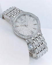  Shop Authentic Bulova Crystal Collection Silver Dial Silver Steel Strap Watch for Women - 96L243 - Luxxuri