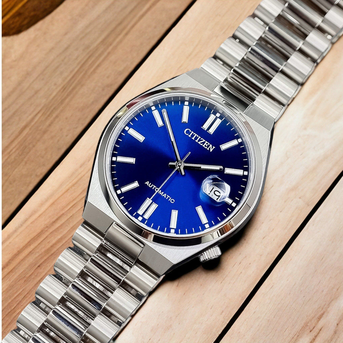  Shop Authentic Citizen Tsuyosa Automatic Blue Dial Silver Steel Strap Watch For Men - NJ0150-81L - Luxxuri