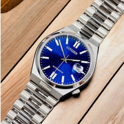  Shop Authentic Citizen Tsuyosa Automatic Blue Dial Silver Steel Strap Watch For Men - NJ0150-81L - Luxxuri