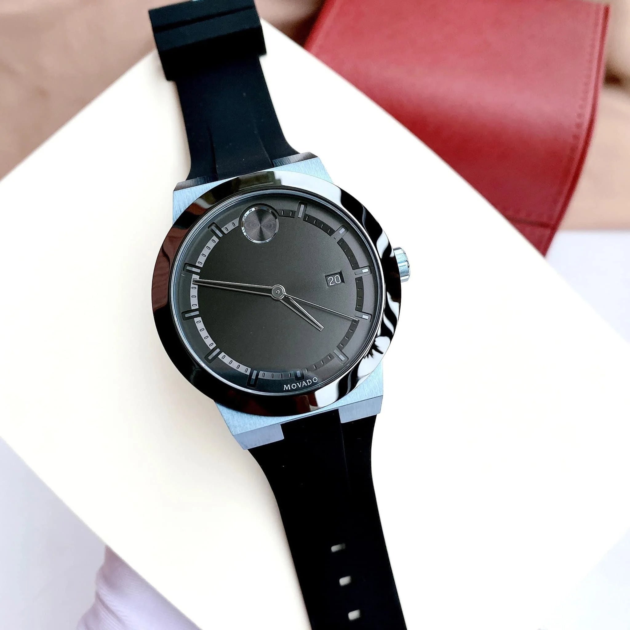  Shop Authentic Movado Bold Fusion Black Dial Black Rubber Strap Watch for Men - 3600626 - Luxxuri