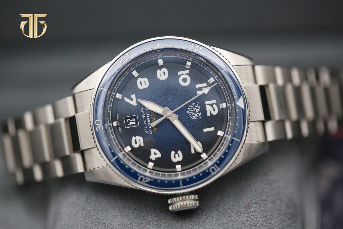  Shop Authentic Tag Heuer Autavia Blue Dial Watch for Men - WBE5116.EB0173 - Luxxuri