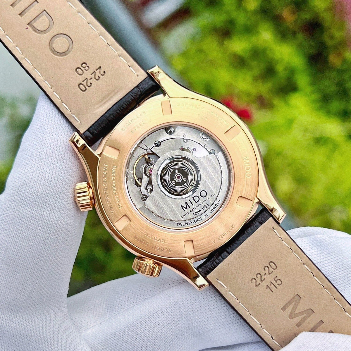  Shop Authentic Mido Multifort Automatic Silver Dial Brown Leather Strap Watch For Men - M005.430.36.031.80 - Luxxuri