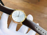  Shop Authentic Calvin Klein Posh Silver Dial Brown Leather Strap Watch for Men - K8Q316G6 - Luxxuri