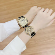  Shop Authentic Guess King Quartz Crystals Gold Dial Black Silicone Strap Watch For Men - GW0537G2 - Luxxuri