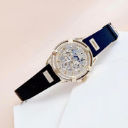  Shop Authentic Guess King Quartz Crystals Gold Dial Black Silicone Strap Watch For Men - GW0537G2 - Luxxuri