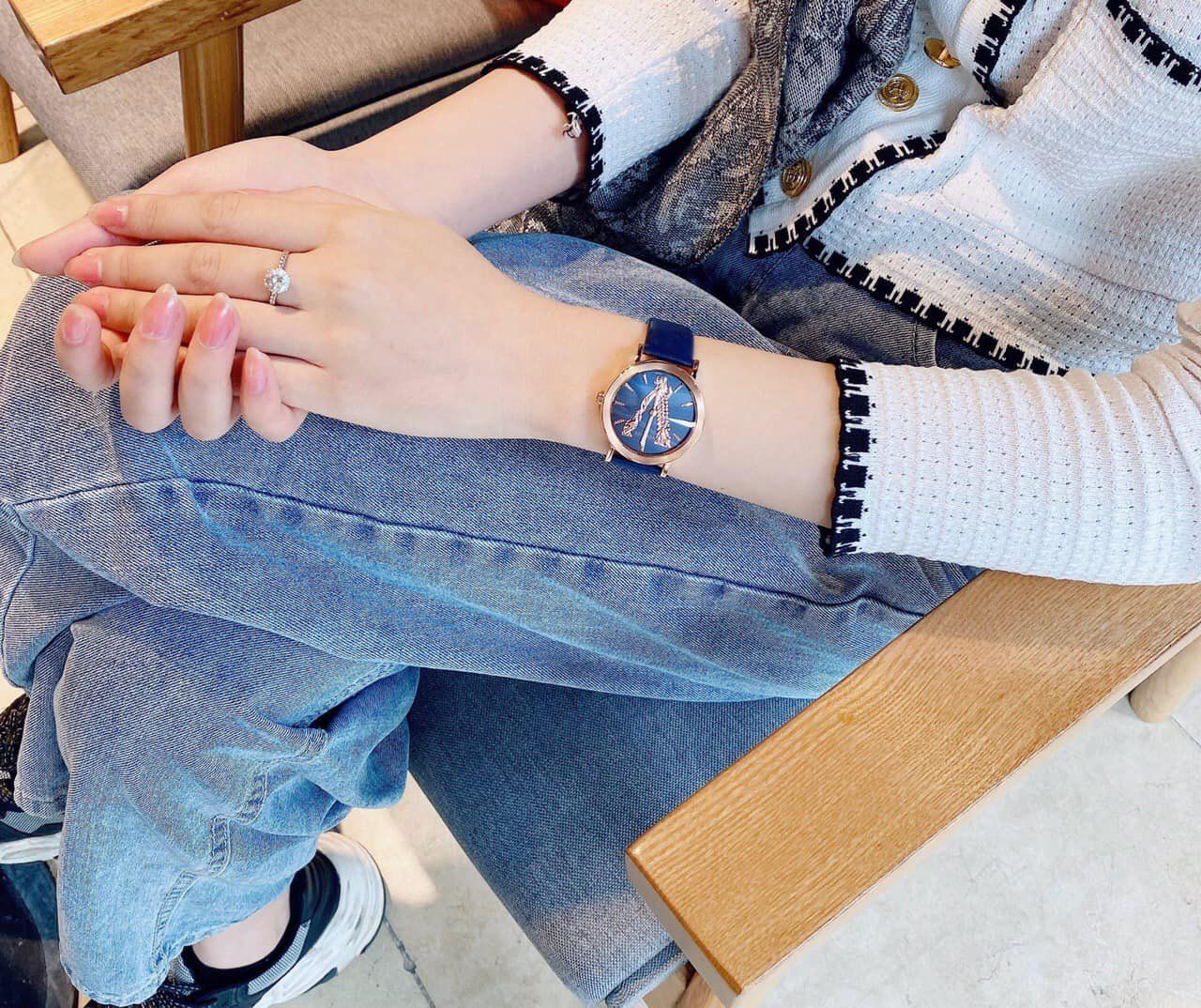  Shop Authentic Versace Virtus Quartz Blue Dial Blue Leather Strap Watch for Women - VEHC00419 - Luxxuri