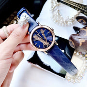  Shop Authentic Versace Virtus Quartz Blue Dial Blue Leather Strap Watch for Women - VEHC00419 - Luxxuri