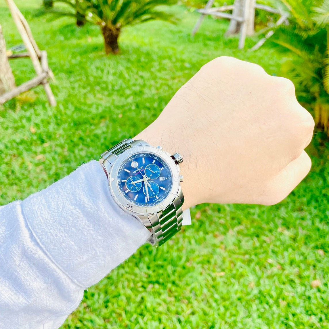  Shop Authentic Movado Series 800 Blue Dial Silver Steel Strap Watch for Men - 2600151 - Luxxuri