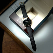  Shop Authentic Movado Museum Classic Black Dial Black Leather Strap Watch for Men - 0607196 - Luxxuri