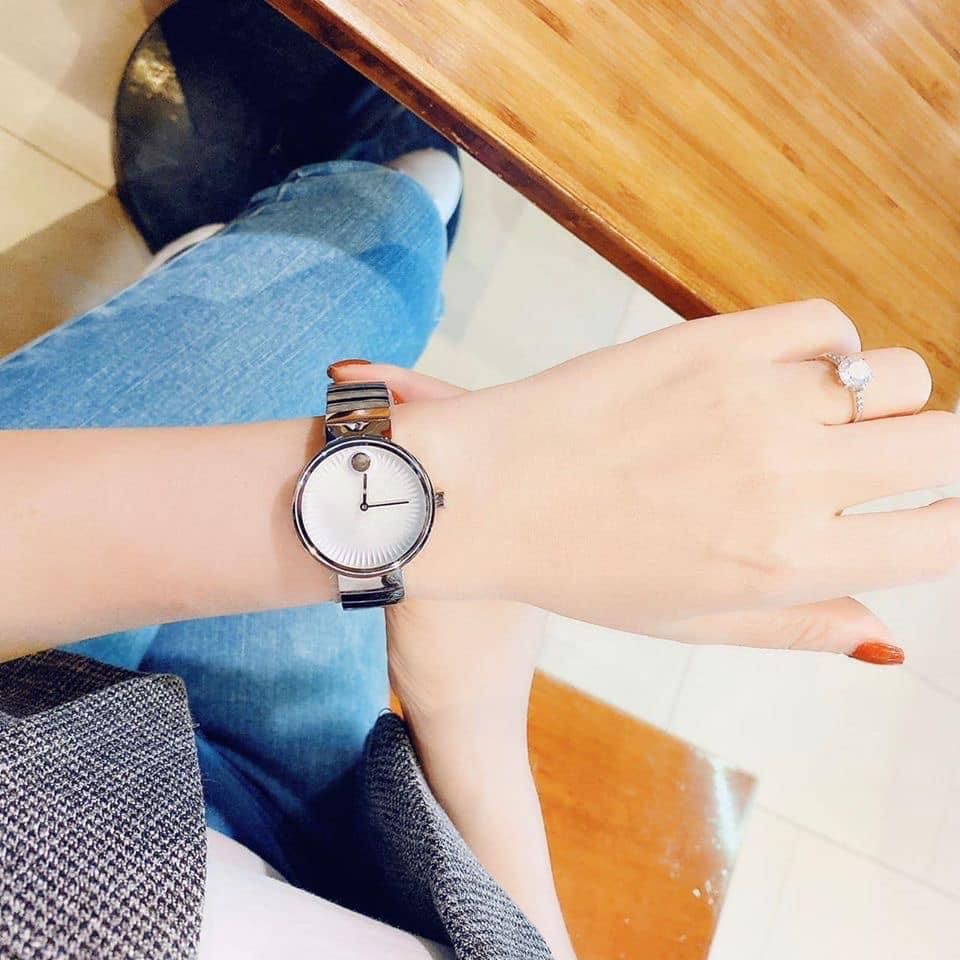  Shop Authentic Movado Edge Silver Dial Silver Steel Strap Watch for Women - 3680012 - Luxxuri