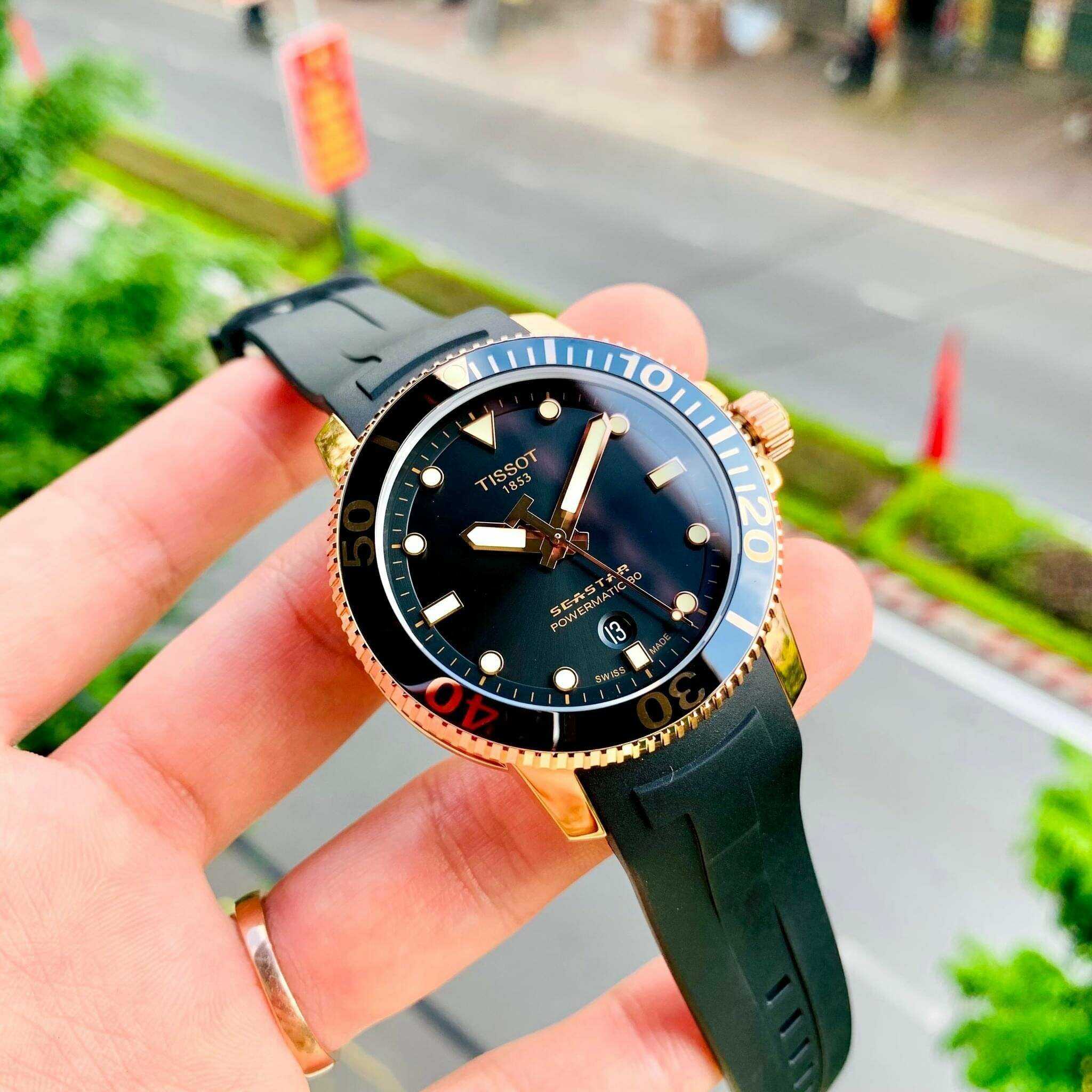  Shop Authentic Tissot Seastar 1000 Powermatic 80 Black Dial Black Rubber Strap Watch for Men - T120.407.37.051.01 - Luxxuri