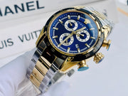  Shop Authentic Versace V-Ray Chronograph Quartz Blue Dial Two Tone Steel Strap Watch For Men - VE2I01021 - Luxxuri