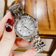  Shop Authentic Guess Water Pro Diamonds Silver Dial Silver Steel Strap Watch For Women - G75511M - Luxxuri