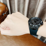  Shop Authentic Guess Zeus Multifunction Crystals Black Dial Black Silicone Strap Watch For Men - GW0208G5 - Luxxuri