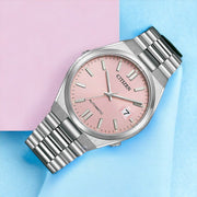  Shop Authentic Citizen x Pantone Automatic Dreamy Pink Dial Silver Steel Strap Watch For Men - NJ0158-89X - Luxxuri