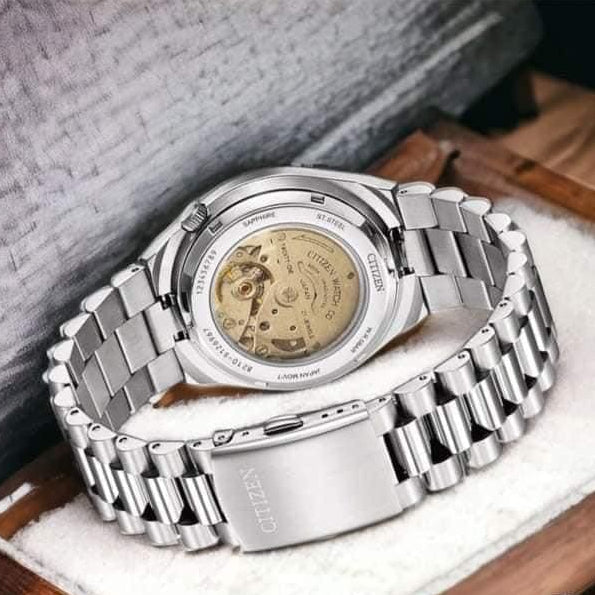  Shop Authentic Citizen x Pantone Automatic Warm Sand Dial Silver Steel Strap Watch For Men - NJ0158-89Y - Luxxuri