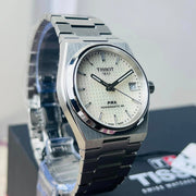  Shop Authentic Tissot PRX Powermatic 80 White Dial Silver Steel Strap Watch for Men - T137.207.11.111.00 - Luxxuri