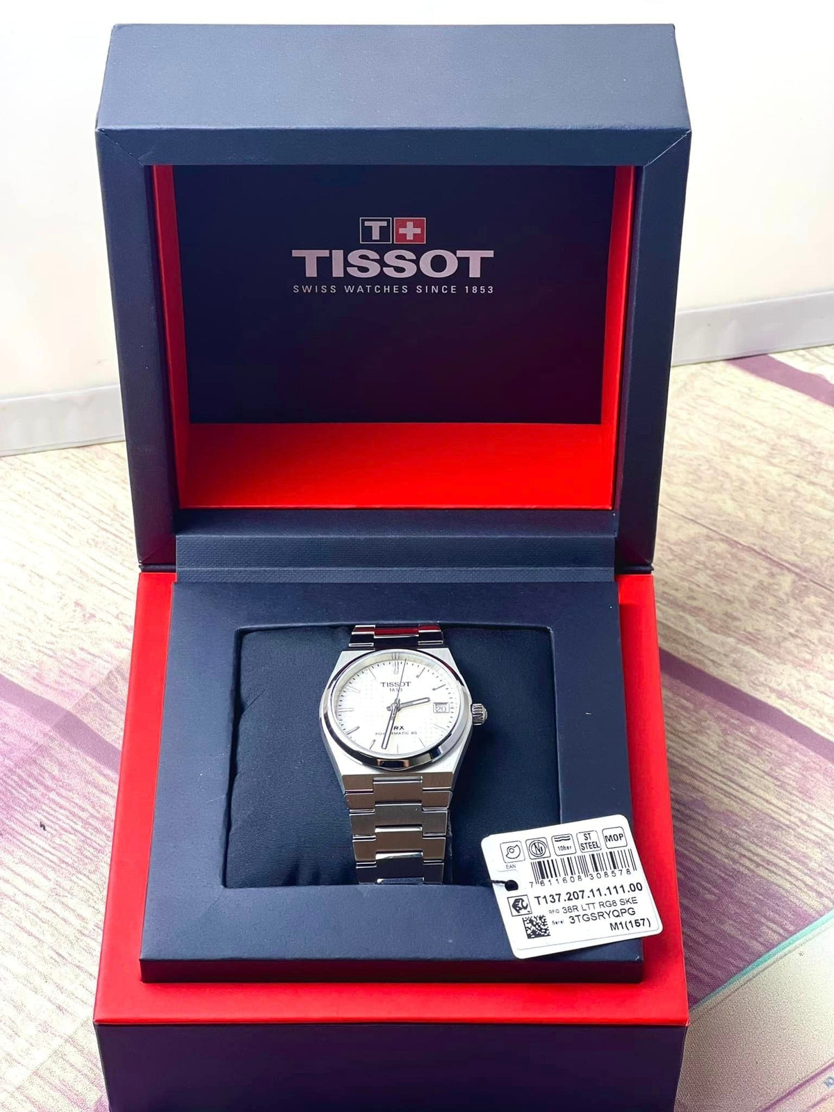  Shop Authentic Tissot PRX Powermatic 80 White Dial Silver Steel Strap Watch for Men - T137.207.11.111.00 - Luxxuri