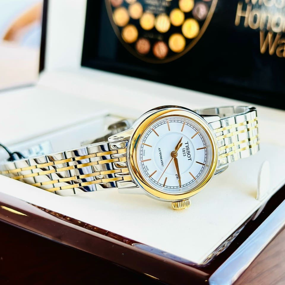  Shop Authentic Tissot Carson Automatic Silver Dial Two Tone Steel Strap Watch For Women - T085.207.22.011.00 - Luxxuri