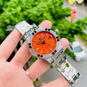  Shop Authentic Maurice Lacroix Aikon Automatic Date Orange Dial Silver Steel Strap Watch For Men - AI6008-SS00F-530-E - Luxxuri