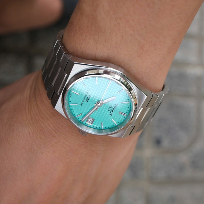  Shop Authentic Tissot PRX Powermatic 80 Light Green Dial Silver Steel Strap Watch for Men - T137.207.11.091.01 - Luxxuri