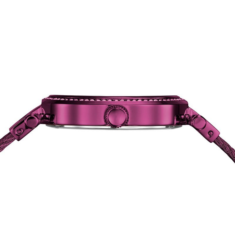  Shop Authentic Guess Soho Pink Dial Pink Mesh Bracelet Watch For Women - W0638L6 - Luxxuri
