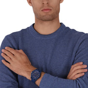  Shop Authentic Armani Exchange Outerbanks Chronograph Blue Dial Blue Silicone Strap Watch For Men - AX1327 - Luxxuri