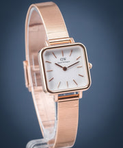  Shop Authentic Daniel Wellington Quadro Studio White Dial Rose Gold Mesh Strap Watch For Women - DW00100517 - Luxxuri