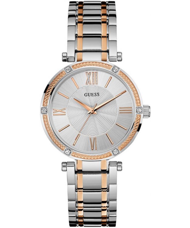  Shop Authentic Guess Park Ave Silver Dial Two Tone Steel Strap Watch for Women - W0636L1 - Luxxuri
