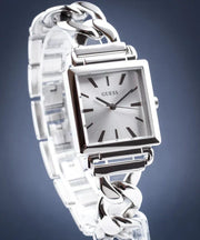  Shop Authentic Guess Vanity Silver Dial Silver Steel Strap Watch for Women - W1029L1 - Luxxuri