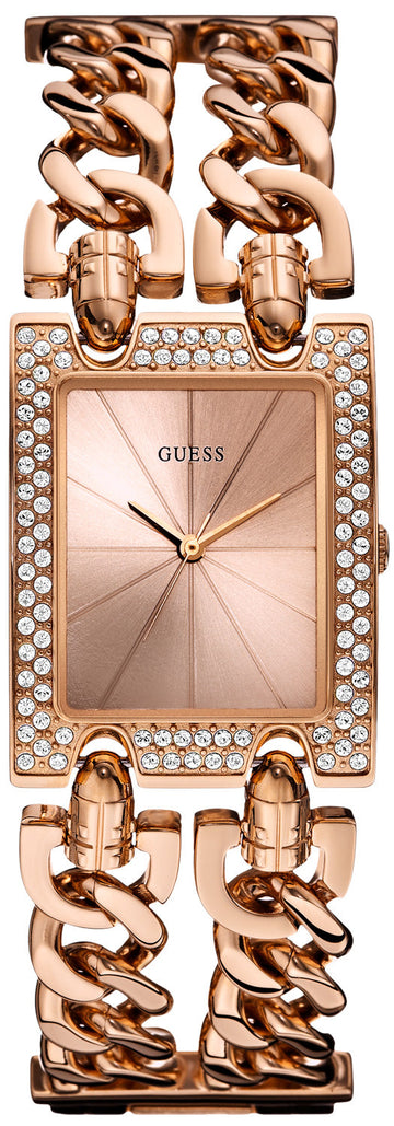  Shop Authentic Guess Mod Heavy Metal Diamonds Rose Gold Dial Rose Gold Steel Strap Watch for Women - W0072L3 - Luxxuri