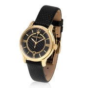 Shop Authentic Maserati Epoca Black Dial Black Leather Strap Watch For Women - R8851118501 - Luxxuri