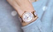  Shop Authentic Michael Kors Parker Pink Dial Two Tone Steel Strap Watch for Women - MK6110 - Luxxuri