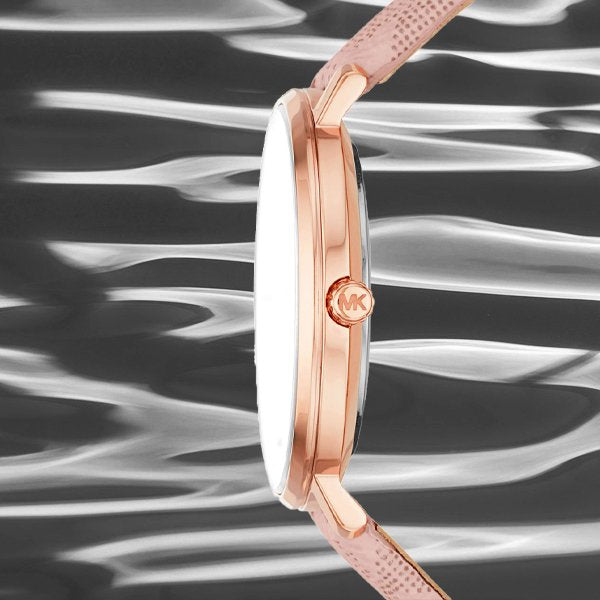  Shop Authentic Michael Kors Pyper Quartz White Dial Pink Leather Strap Watch For Women - MK2859 - Luxxuri