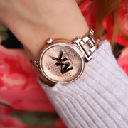  Shop Authentic Michael Kors Sofie Quartz Rose Gold Dial Rose Gold Steel Strap Watch For Women - MK4335 - Luxxuri