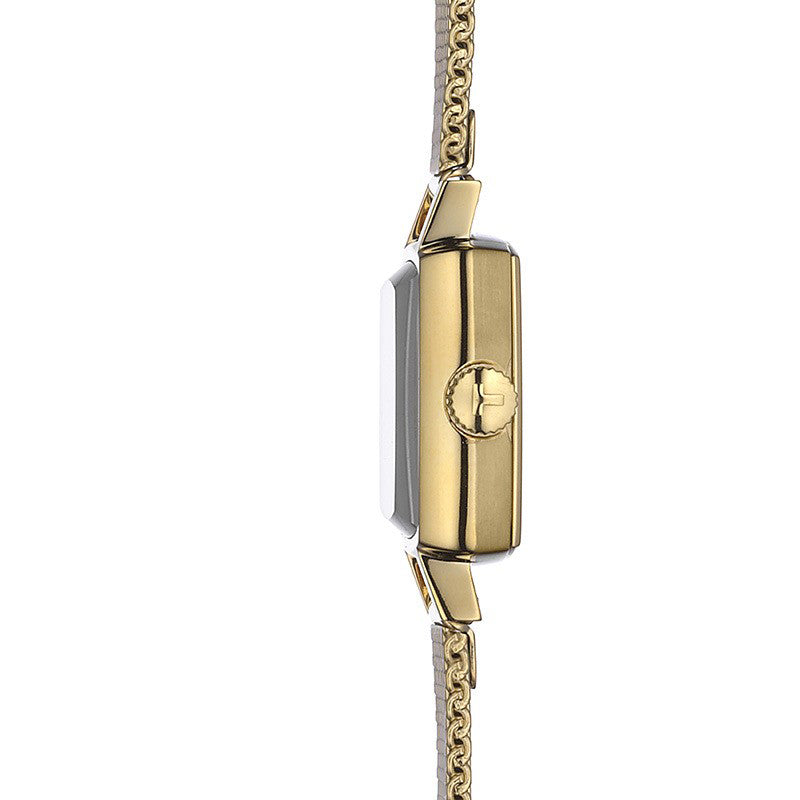  Shop Authentic Tissot Lovely Square Silver Dial Gold Mesh Bracelet Watch For Women - T058.109.33.031.00 - Luxxuri