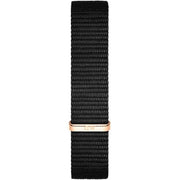  Shop Authentic Daniel Wellington Petite Cornwall Black Dial Black Nylon Strap Watch for Women - DW00100247 - Luxxuri