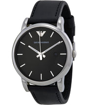  Shop Authentic Emporio Armani Classic Quartz Black Dial Black Leather Strap Watch For Men - AR1692 - Luxxuri