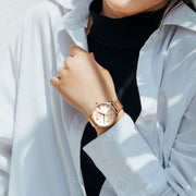  Shop Authentic Fossil Jacqueline Quartz Rose Gold Dial Rose Gold Mesh Strap Watch for Women - ES4628 - Luxxuri