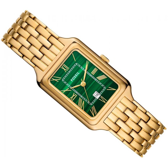  Shop Authentic Fossil Raquel Three Hand Date Green Dial Gold Steel Strap Watch For Women - ES5341 - Luxxuri