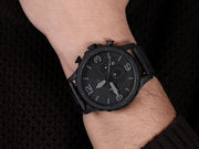  Shop Authentic Fossil Nate Chronograph Black Dial Black Steel Strap Watch for Men - JR1401 - Luxxuri