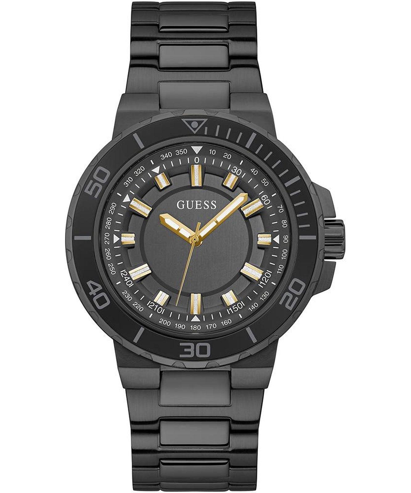  Shop Authentic Guess Track Black Dial Black Steel Strap Watch for Men - GW0426G3 - Luxxuri