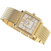  Shop Authentic Guess White Dial Gold Mesh Bracelet Watch For Women - W0826L2 - Luxxuri