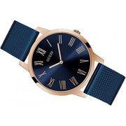  Shop Authentic Guess Richmond Blue Dial Blue Mesh Bracelet Watch for Men - W1263G4 - Luxxuri