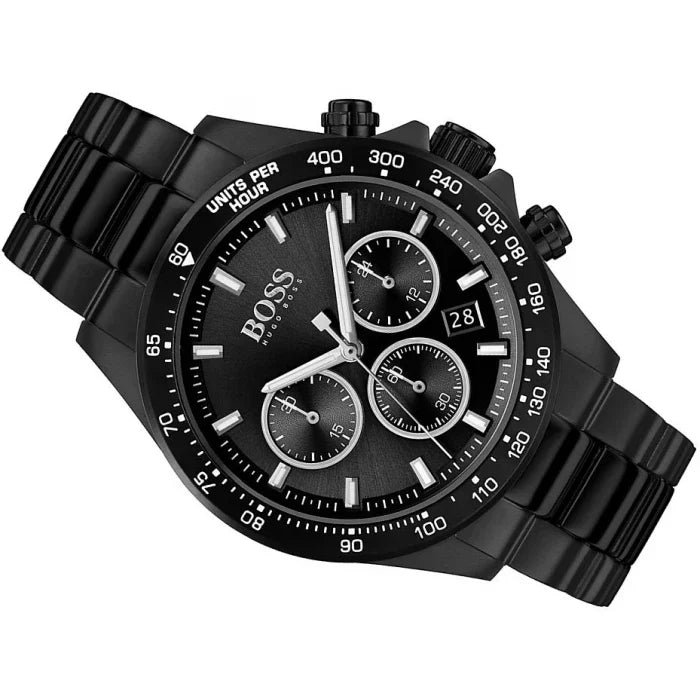  Shop Authentic Hugo Boss Hero Black Dial Black Steel Strap Watch for Men - 1513754 - Luxxuri