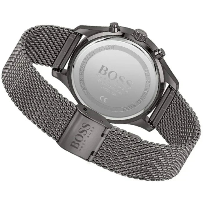  Shop Authentic Hugo Boss Associate Grey Dial Grey Mesh Bracelet Watch for Men - 1513870 - Luxxuri